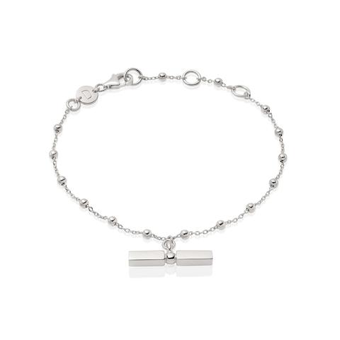 Stacked T Bar Bracelet Sterling Silver