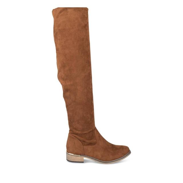 bottines plates marron merry scott