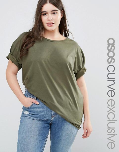 Camiseta Extragrande Estilo Túnica De Asos Curve