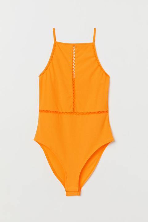 H & M - Body Senza Maniche - Arancione