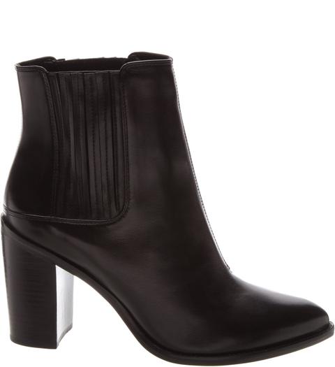 Bota Couro Basic Preto