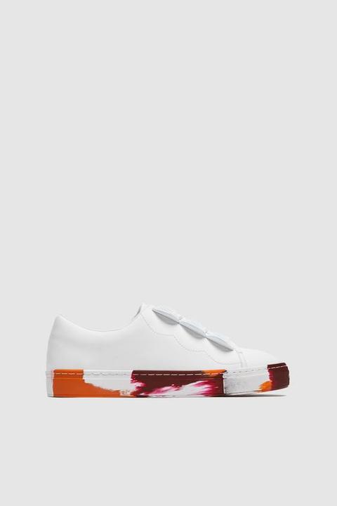 Sneakers Con Suola Colorata