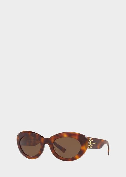 Occhiali Da Sole Ovali Medusa Stud from Versace on 21 Buttons