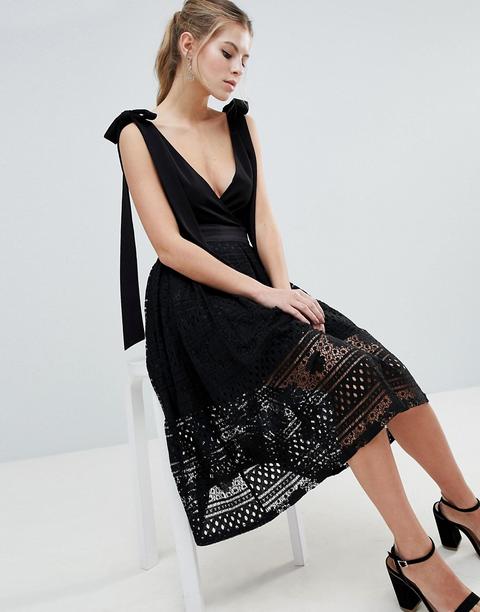 Oh My Love - Gonna Midi In Pizzo - Nero