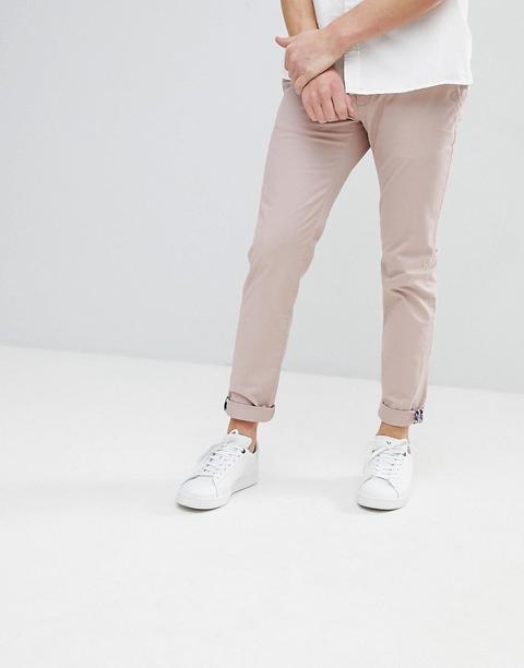 Ted Baker - Pantalon Chino Slim - Beige - Rose