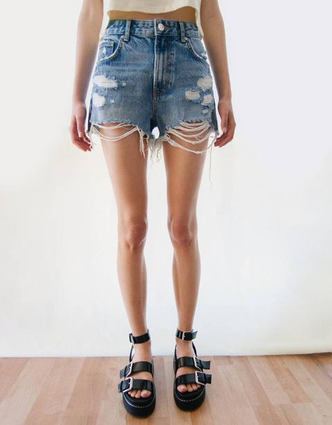 Short En Jean Déchiré