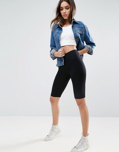 Asos - Schlichte Radlerhose - Schwarz