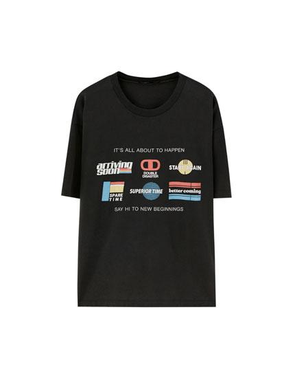 Camiseta Logos Manga Corta