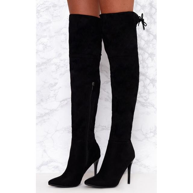 thigh high boots lace up back