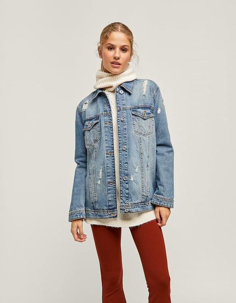 Giubbotto Denim Oversize Jeans Medio