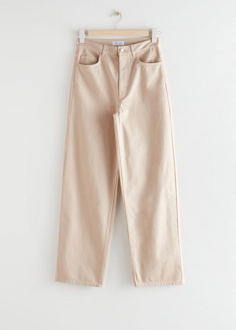 Wide High Rise Trousers
