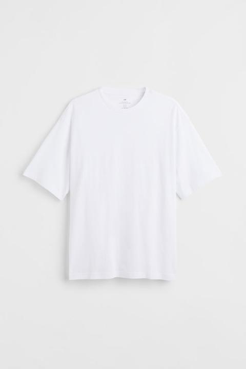 Camiseta Relaxed Fit - Blanco