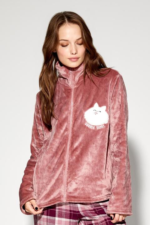 Felpa Manica Lunga Cuddle Time Con Zip