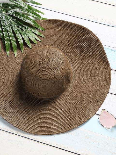 Coffee Bow Tie Floppy Hat