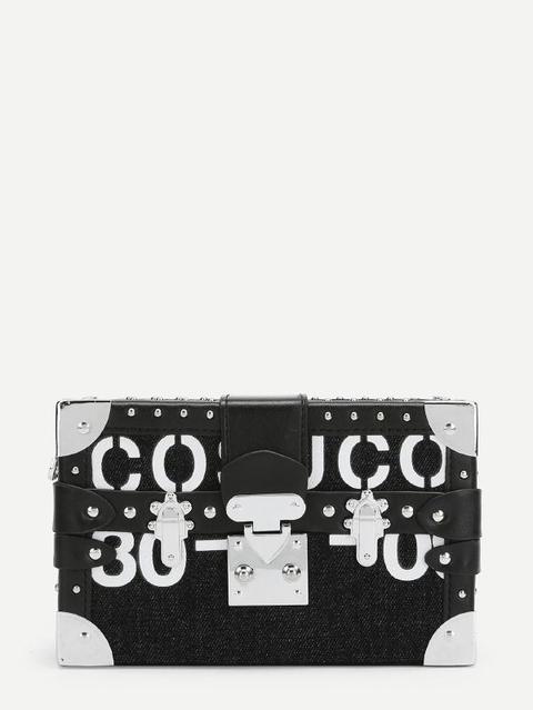 Borsa A Spalla Decor Strutturata Con Borchie