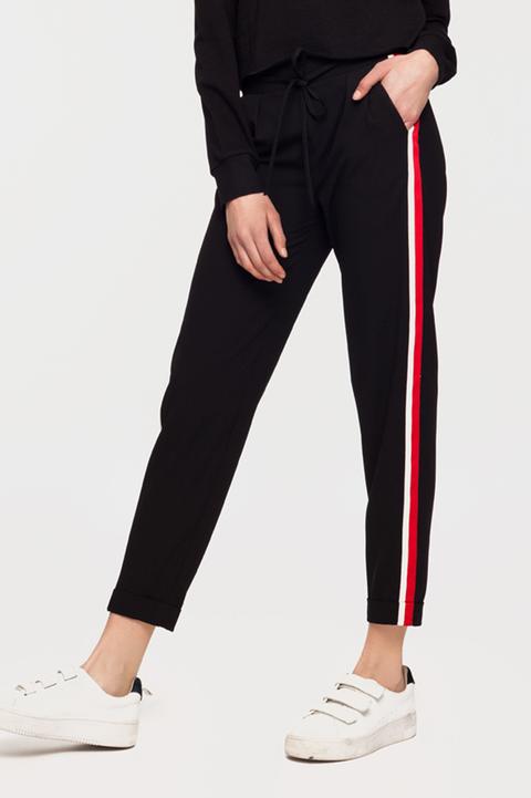 Pantaloni Jogger Neri Con Banda