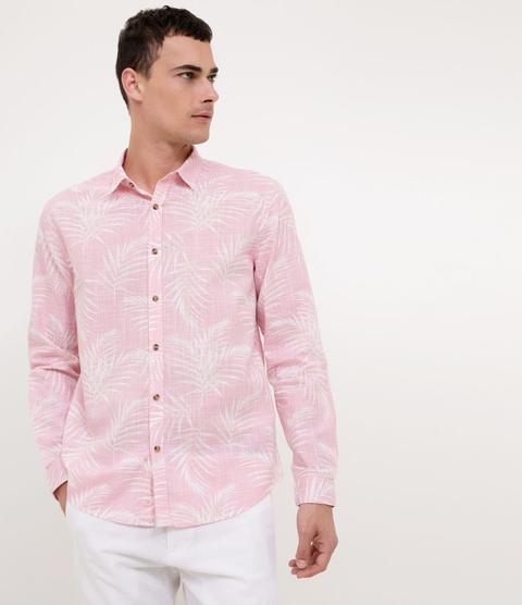 Camisa Estampada Comfort Em Voile