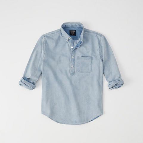 popover denim shirt