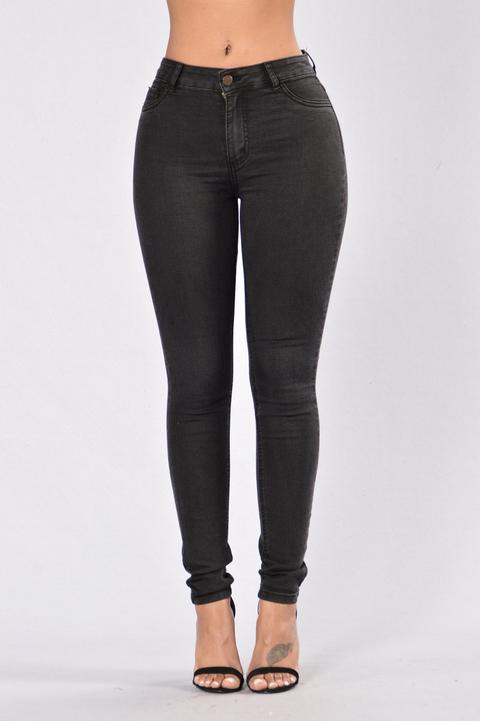 Blacked Out Jeans - Black