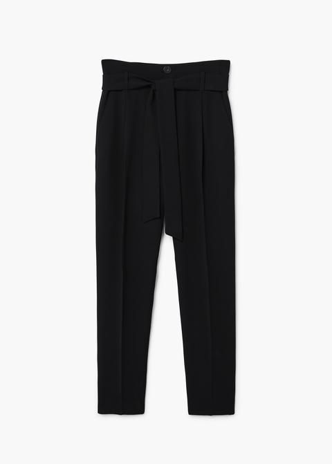 Pantalon Taille Haute Passants