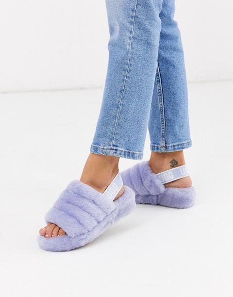 ugg fluff yeah slippers blue
