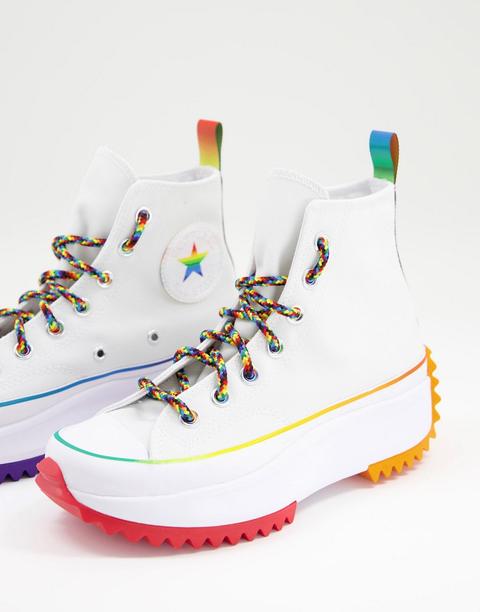 Zapatillas Blancas Run Star Hike Pride De Converse-multicolor