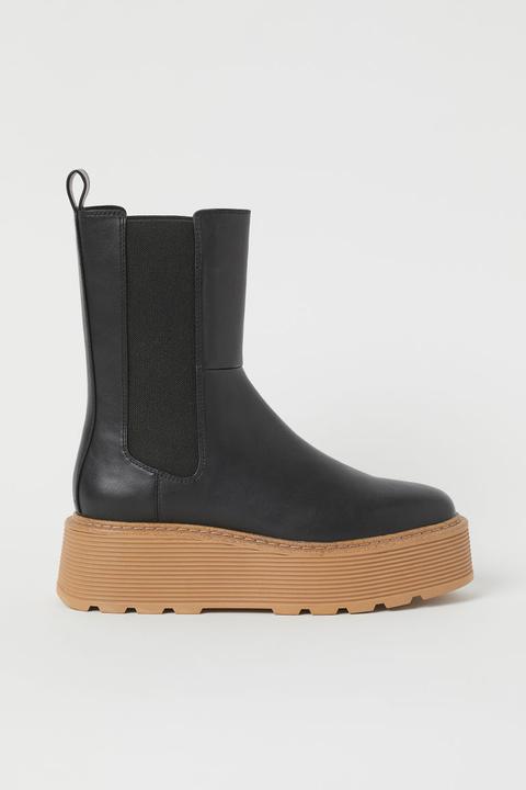 High Profile Chelsea Boots - Black