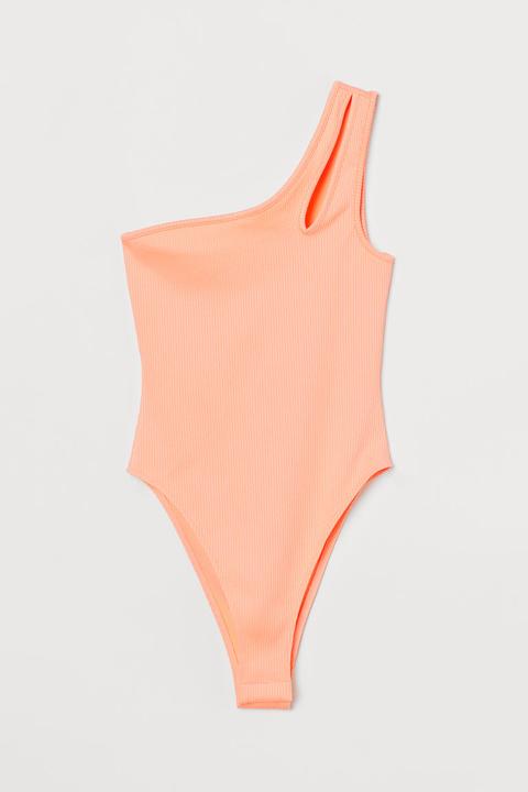 Body De Un Hombro - Naranja
