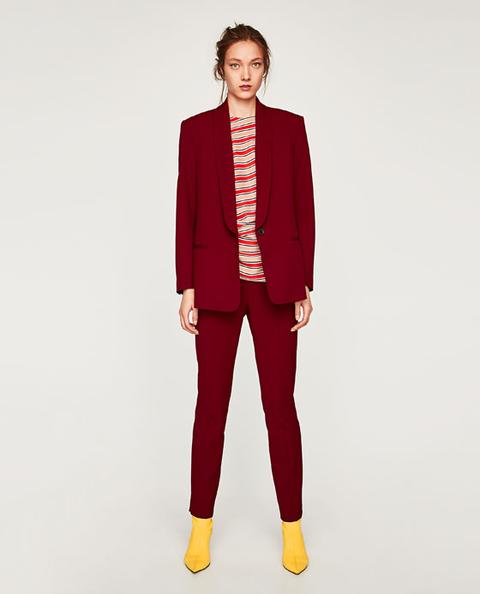 Blazer With Tuxedo Collar