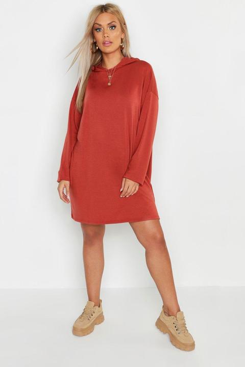 oversized hooded sweat dress