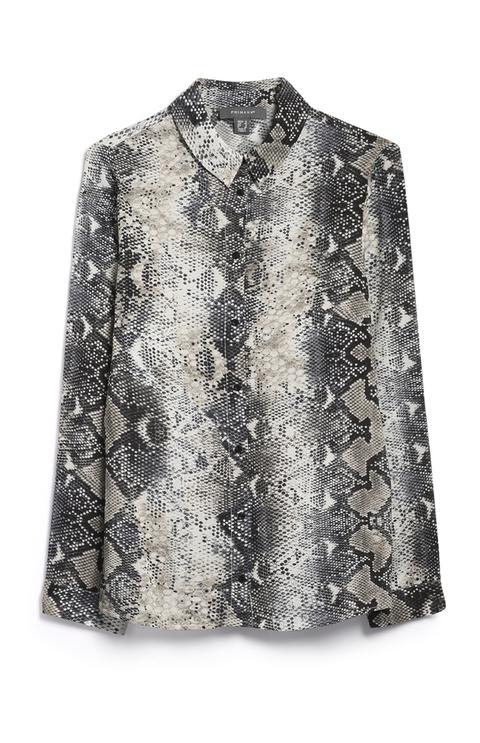 Bluse Mit Schlangenhautprint