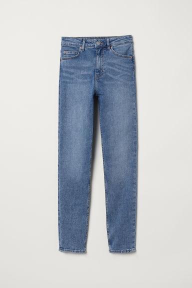 H & M - Skinny High Jeans - Blu