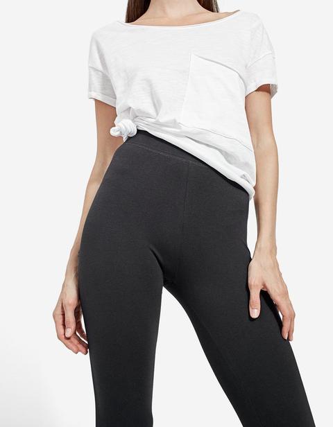 Legging Basico Alla Caviglia Nero