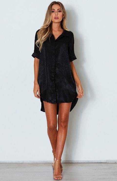 Relaxed Tee Dress Black