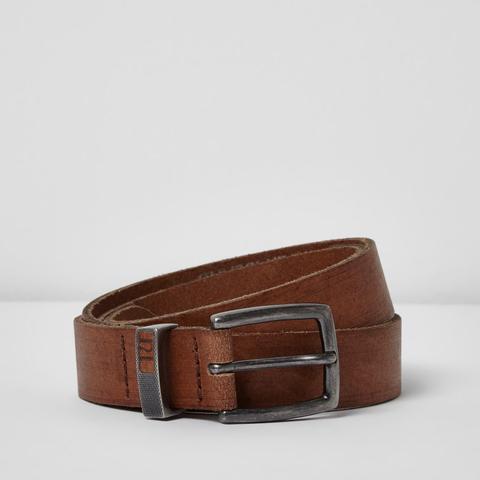 Light Brown Leather Belt