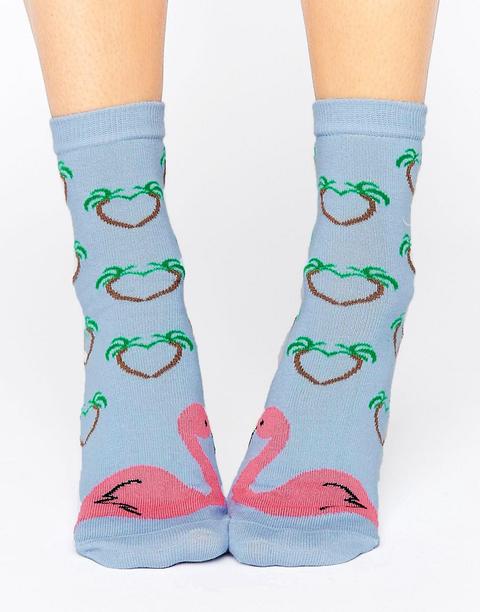 Calcetines Kissing Flamingo De Asos