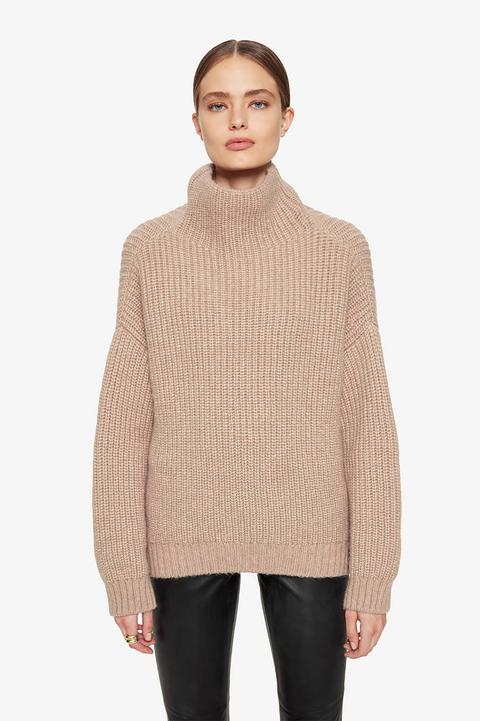 Anine Bing Sydney Sweater In Camel