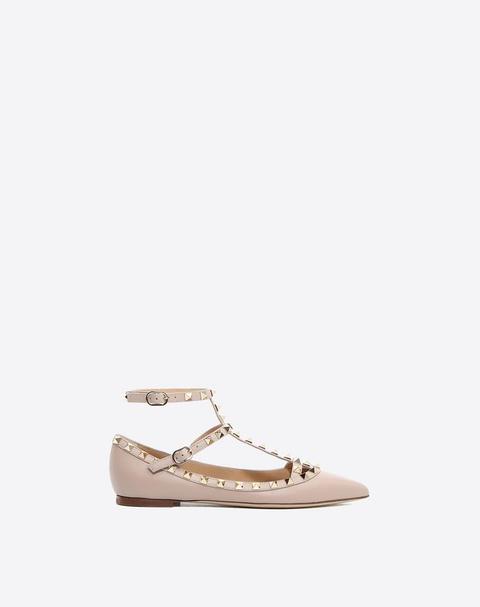 Rockstud Caged Ballet Flat