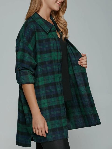 Bf Style Plaid Shirt