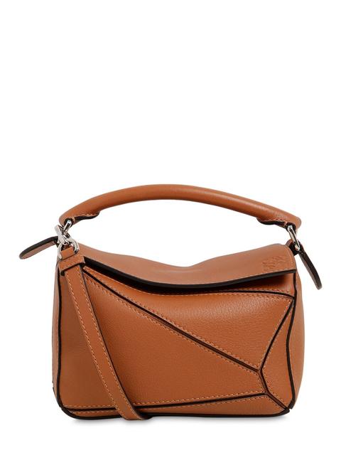 Loewe | Mujer Bolso Mini Puzzle De Piel Canela Unique