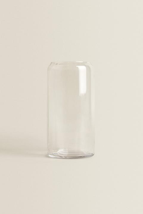 Tall Crystalline Vase