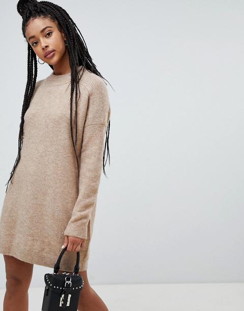 tan jumper dress