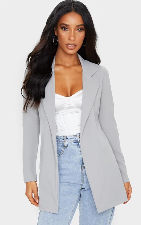 Grey Longline Blazer