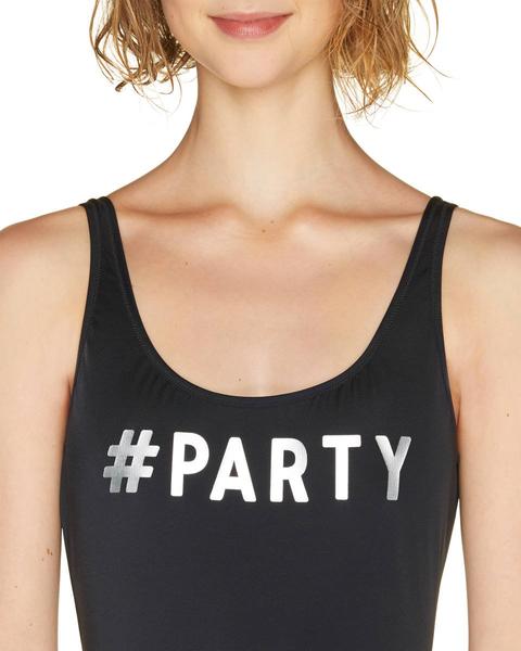 Costume Intero Con Stampa Lettering
