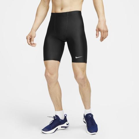 Nike Dri-fit Fast Mallas De Running De 1/2 - Hombre - Negro