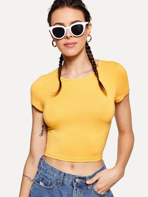 Tee Slim Fit Crop