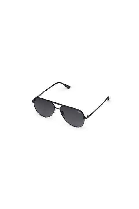 Womens **high Key Mini Sunglasses By Quay - Black, Black