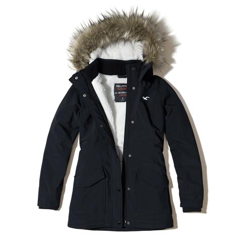 hollister all weather jacket stretch