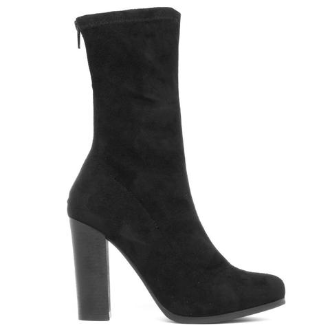 Kendall - Black Sock Ankle Boots