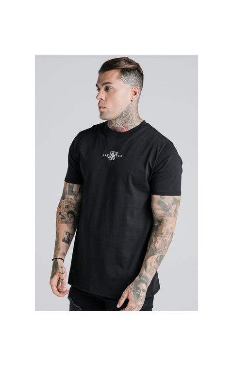 Siksilk S/s Basic Core Tee - Black Men Sizes Top